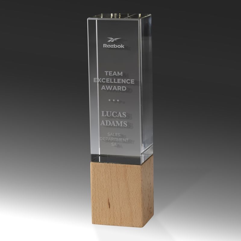 Timber Awards Crystal Trophy 245mm