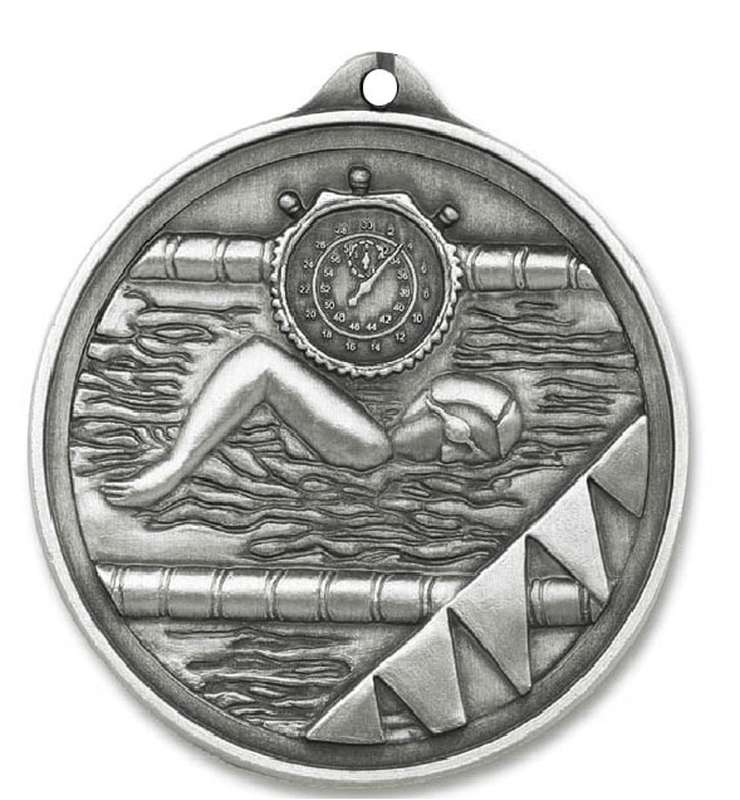 Swimming Sculptured Silver