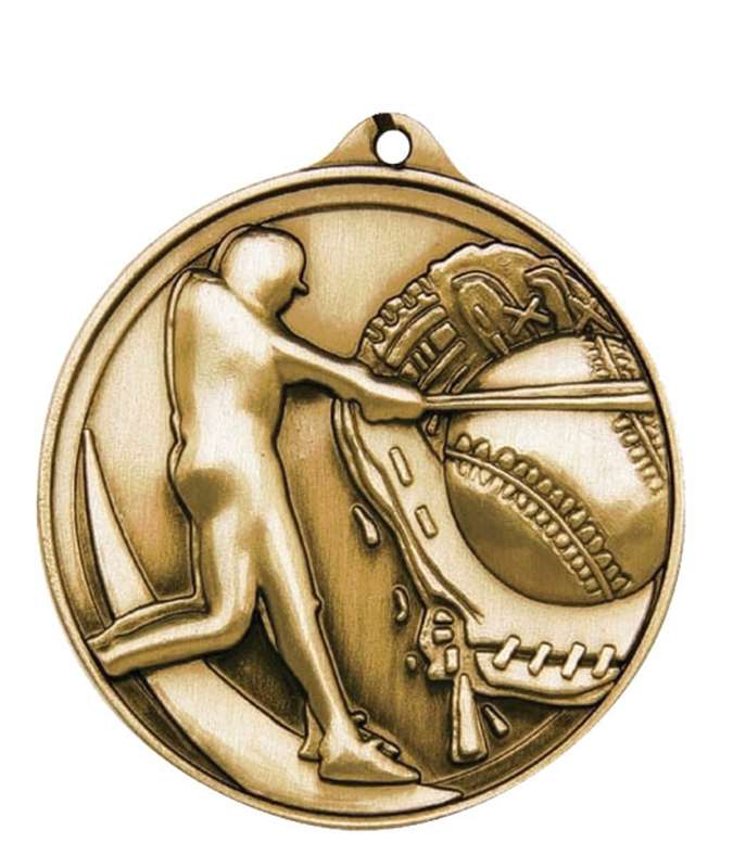 Baseball Sculptured Gold