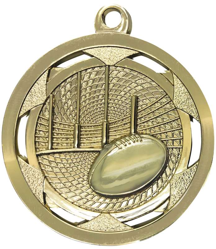 Aussie Rules Sculptured Shiny Gold