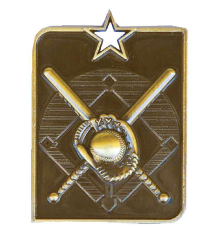 Rect. Baseball Gold