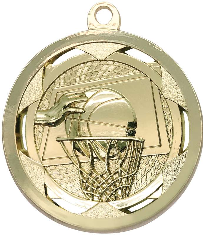 Basketball Sculptured Shiny Gold