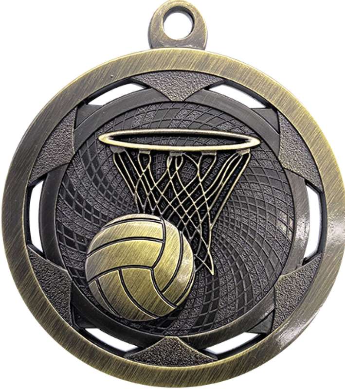 Netball Sculptured Gold