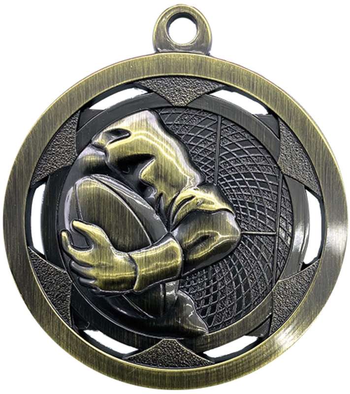 Rugby Sculptured Gold