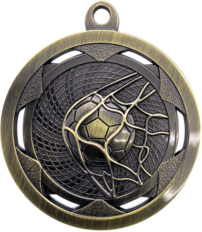Football/Soccer Sculptured Gold