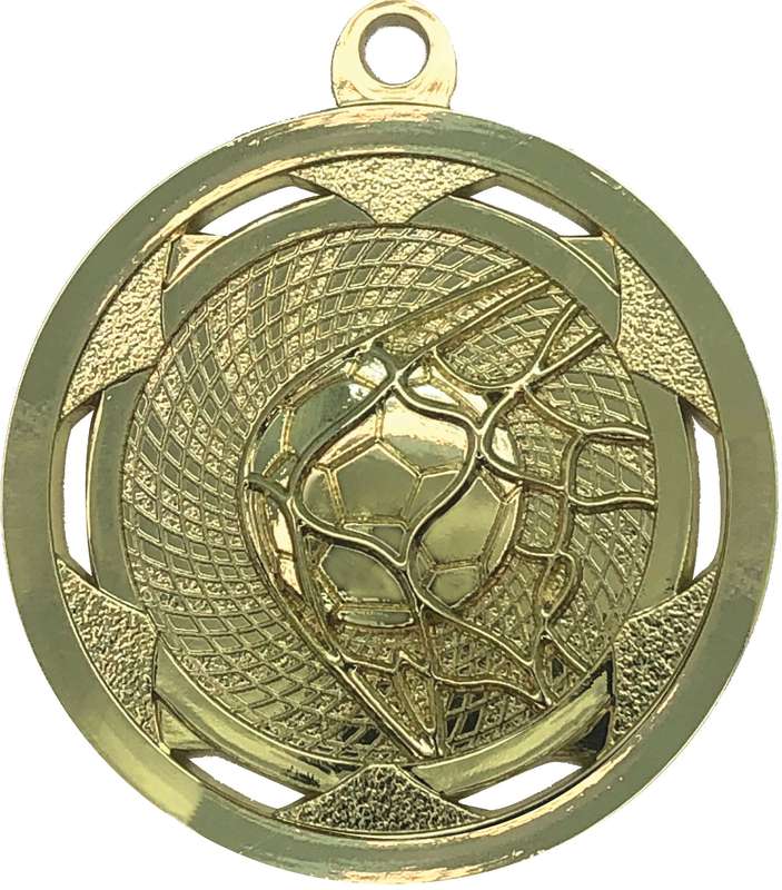 Soccer Sculptured Shiny Gold