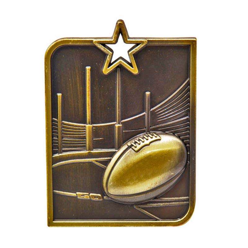 Rectangle Australian Rules Bronze